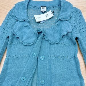 Noa Noa brand aqua Wool Mohair cardigan sweater coat BNWT